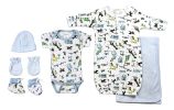 Newborn Baby Boys 6 Pc Layette Baby Shower Gift Set