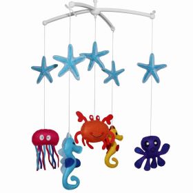 Lovely Infant Music Mobile Handmade Baby Crib Mobile [ Underwater World ]