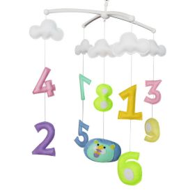 Crib Decoration Musical Mobile, Exquisite Hanging Toy, Creative Colored Numbers