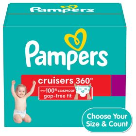 Pampers Cruisers 360 Fit Diapers, Active Comfort, Size 3, 132 Count