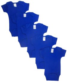 Blue Bodysuit Onezies (Pack of 5) (Color: Blue, size: Newborn)