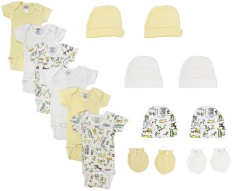 Unisex Baby 16 Pc Layette Sets (Color: White, size: small)