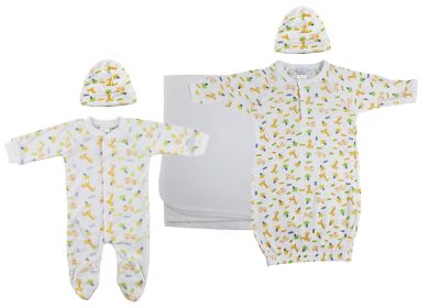 Unisex Newborn Baby 5 Pc Layette Sets (Color: White, size: large)