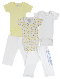 Infant Onezies and Track Sweatpants (Color: White/Blue, size: Newborn)