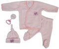 4 Piece Fleece Set - Pink