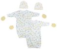 Unisex Newborn Baby 6 Piece Gown Set