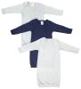 Newborn Baby Boy 3 Piece Gown Set