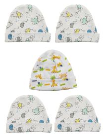 Beanie Baby Caps (Pack of 5) (Color: Prints, size: One Size)