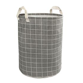 Nordic Style Household Storage Basket Laundry Hamper (Color: gray, Type: Storage Bag)